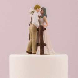 Figurine de mariage rustique