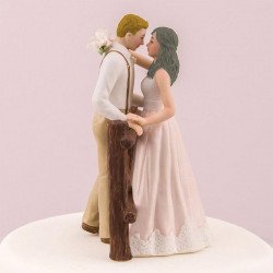 Figurine de mariage rustique