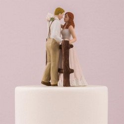 Figurine de mariage rustique