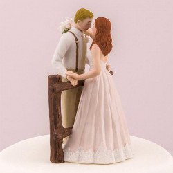 Figurine de mariage rustique