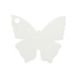 Marque place en papillon Blanc (x10)