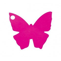 Marque place en papillon Fuchsia (x10)