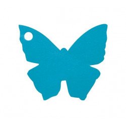 Marque place en papillon Turquoise (x10)