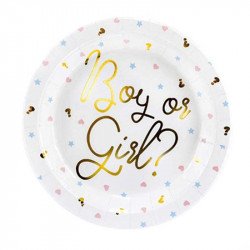 6 Assiettes "Boy or Girl"