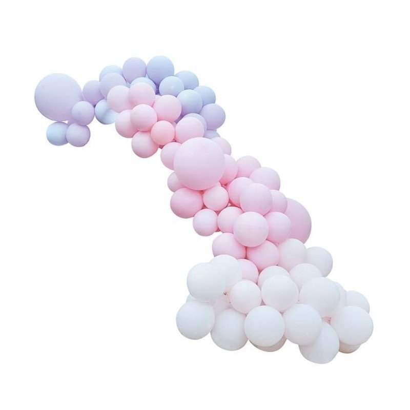 Guirlande de ballons "Luxe" Chamallow