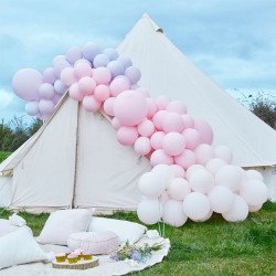 Guirlande de ballons "Luxe" Chamallow