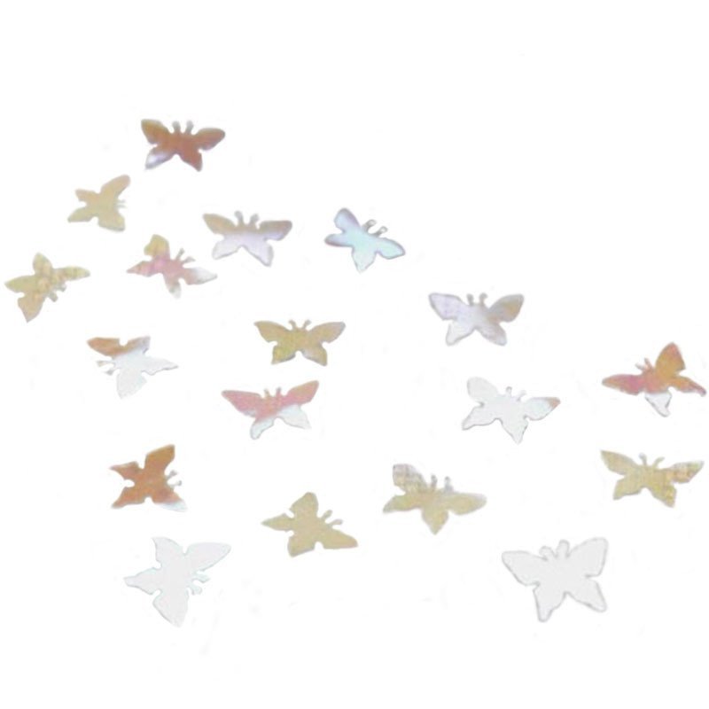 Confettis Papillon argent