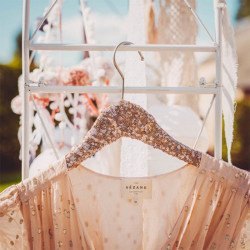 Cintre en sequins rose gold