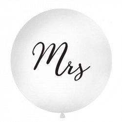 Ballon Géant "Mrs" Noir & Blanc - 1M