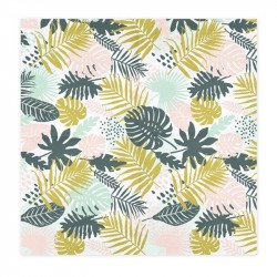 Serviettes feuilles "Aloha" (x20)