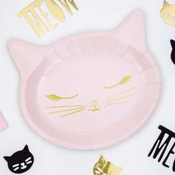 Assiettes Chat (x6)