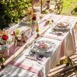 Chemin de table toile de jute naturelle 5 mètres