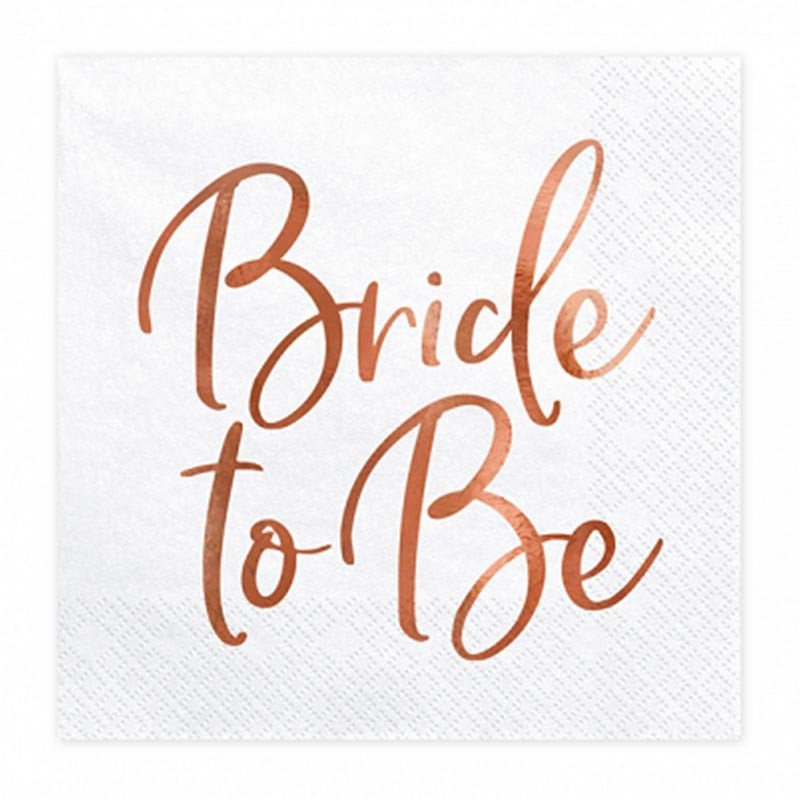 Serviettes "Bride to Be" (x20)