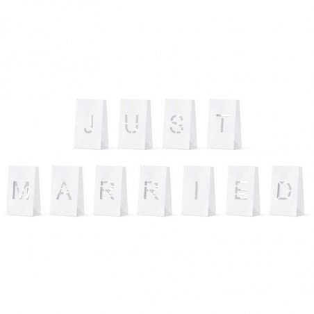 Lanternes "Just Married" (x11)