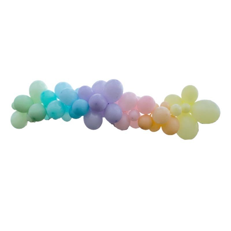 Guirlande de 50 ballons pastel