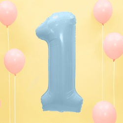 Ballon Chiffre Mylar pastel - 86 cm