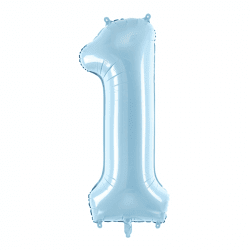 Ballon Chiffre Mylar pastel - 86 cm