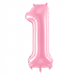 Ballon Chiffre Mylar pastel - 86 cm