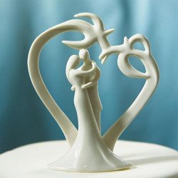 Figurine mariage cœur