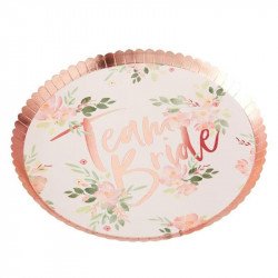 Assiettes "Team Bride" - Botanique (x8)