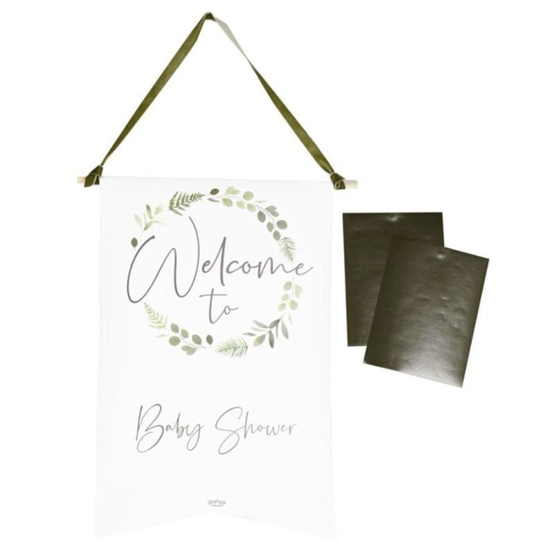 Panneau de Bienvenue Baby Shower personnalisable