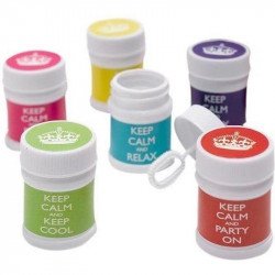 Pots à bulles "Keep Calm" (x6)