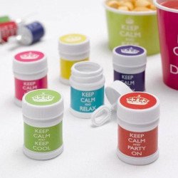 Pots à bulles "Keep Calm" (x6)