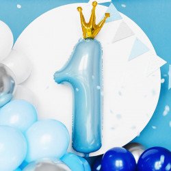 Ballon Chiffre "1" à couronne - 1M