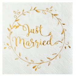 Serviette "Just-Married" (x20)