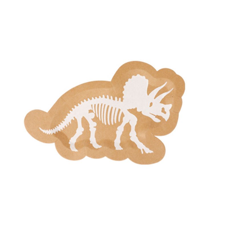 Assiettes Dinosaure Kraft (x8)