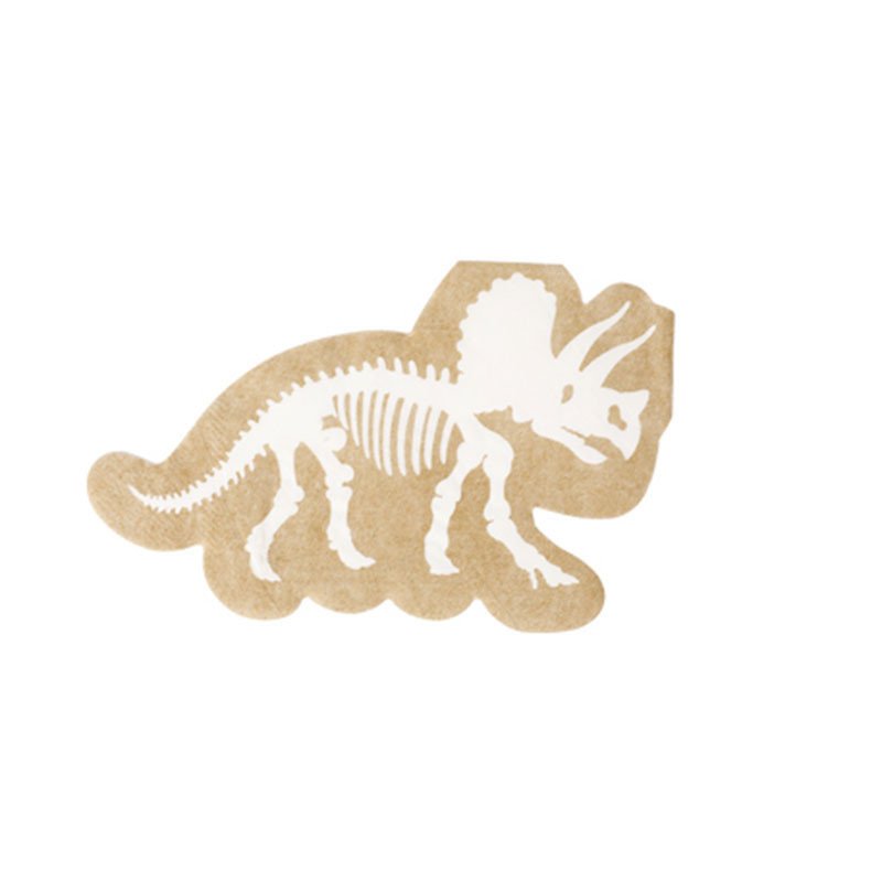 Serviettes Dinosaure Kraft (x16)