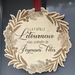 Couronne de Noël à personnaliser - 40 cm