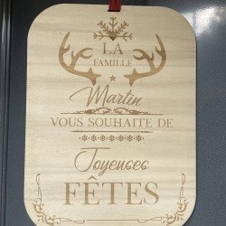 Pancarte "Joyeuses Fêtes" à personnaliser