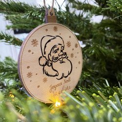 Boule de Noël Santa Claus à personnaliser