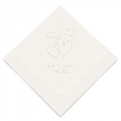 Serviettes Cocktail Personnalisées "Mr & Mrs" (x50)