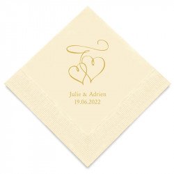 Serviettes Cocktail Personnalisées "Mr & Mrs" (x50)