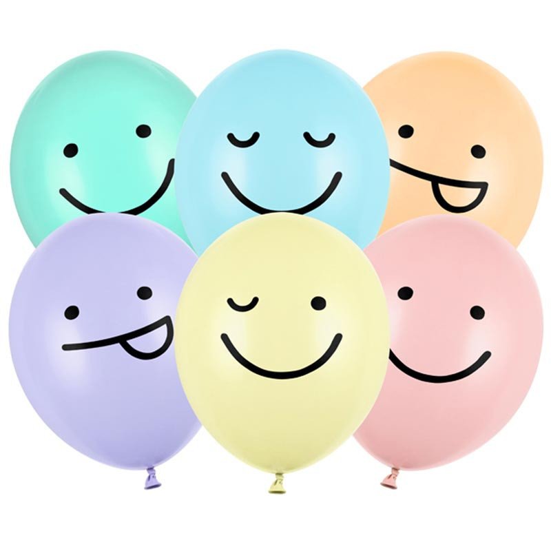 Ballons Smileys (x6)