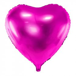 Grand ballon mylar coeur fuchsia