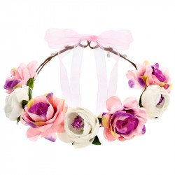 Couronne de fleurs EVJF - 17 cm