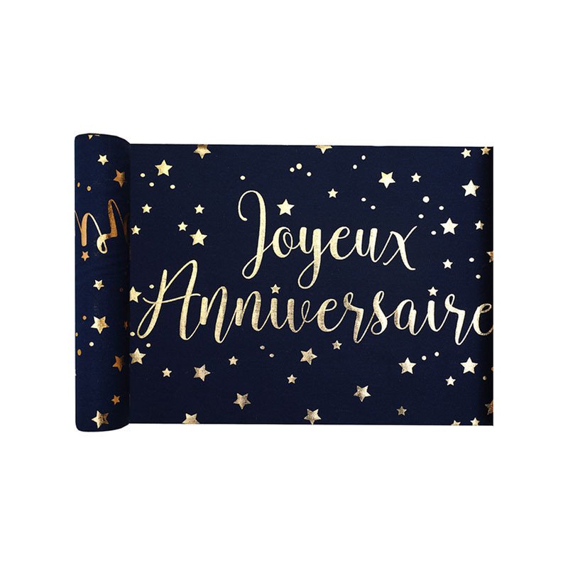 Chemin de table "Joyeux Anniversaire" - 3M