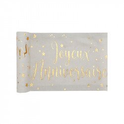 Chemin de table "Joyeux Anniversaire" - 3M