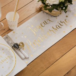 Chemin de table "Joyeux Anniversaire" - 3M