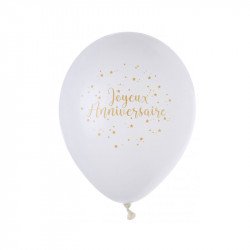 Ballons "Joyeux Anniversaire" (x8)