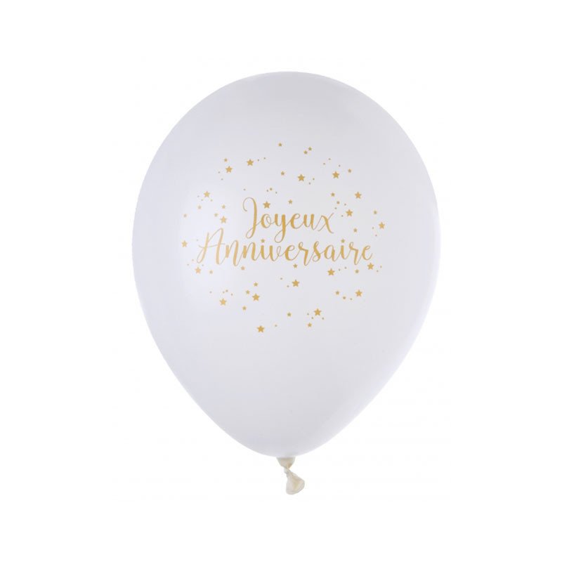 Ballons "Joyeux Anniversaire" (x8)