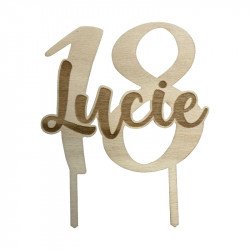 Cake topper anniversaire à personnaliser