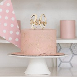 Cake topper anniversaire à personnaliser