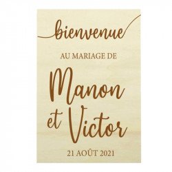 Panneau de Bienvenue vertical Chic