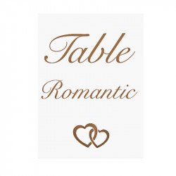 Nom de table Romantic