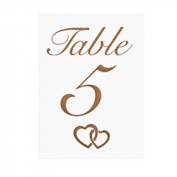 Numéro de table Romantic