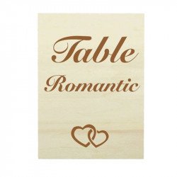 Nom de table Romantic - bois